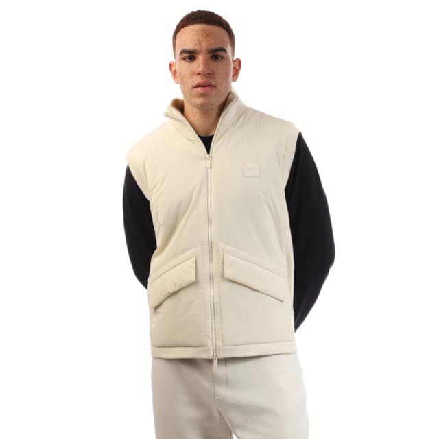 Boss Mens P Dragone Knitted Top Open White male L