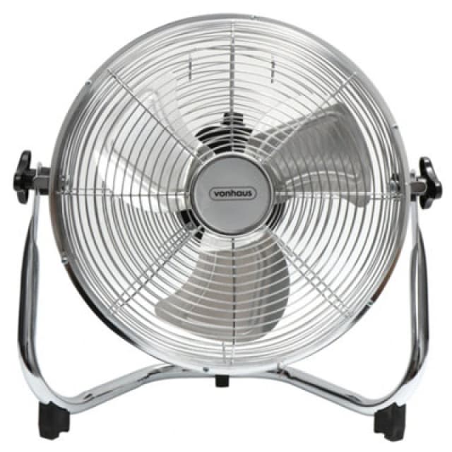 Vonhaus Floor Fan 12 Inch, Portable Electric Cooling Fan For Any Space, Cools Home, Gym, Office, Bedrooms & More With 3 Speeds