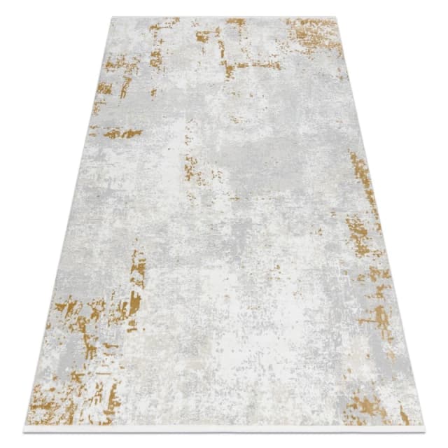 RugsX Modern Carpet Duke 51378 Cream / Gold - Concrete, Stone Structured, Ve 80X150 Cm