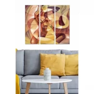 MDF128916974 Multicolor Decorative MDF Painting (3 Pieces)