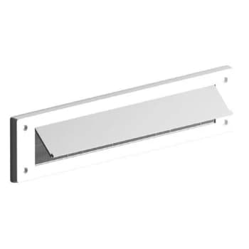 Stormguard Internal Letter Box Plate with Flap Draught Excluder - White