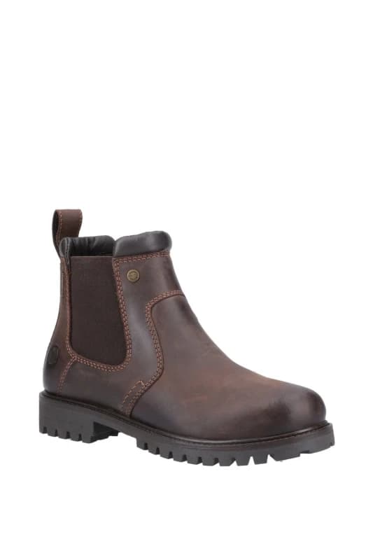 Cotswold Womens Pamington Waterproof Pull On Chelsea Ankle Boots - UK 4 Brown female GDE2798BRO4