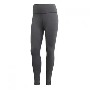 adidas Womens Believe This Solid 7/8 Leggings - Dark Grey Heather