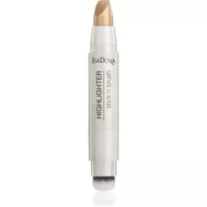 IsaDora Stick'n Brush Highlighter Brightening Stick with Brush Shade Bronze Shimmer