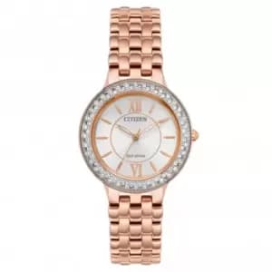 Eco-Drive Ladies Silhouette Crystal Watch FE2088-54A