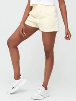 adidas Originals 3 Stripe Shorts - Yellow, Size 10, Women