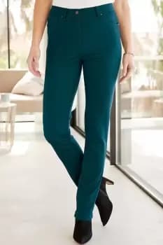 Stretch Straight Leg Trousers 27" (68.5cm) inside leg