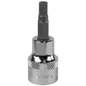 Sealey SBH008 Hex Socket Bit 5mm 3/8"Sq Drive
