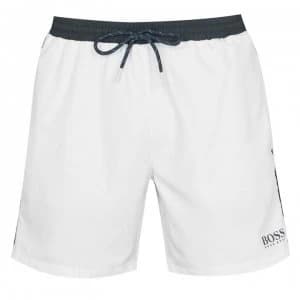 Hugo Boss Starfish Swim Shorts White/Green Size L Men