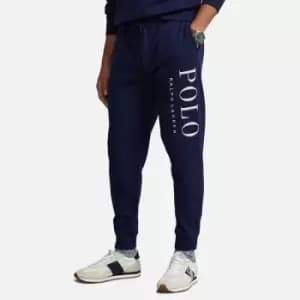 Polo Ralph Lauren Mens Graphic Fleece Joggers - Cruise Navy - M