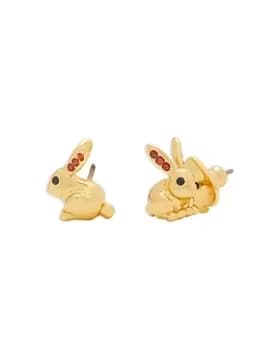 kate spade new york Cubic Zirconia Bunny Stud Earrings in Gold Tone