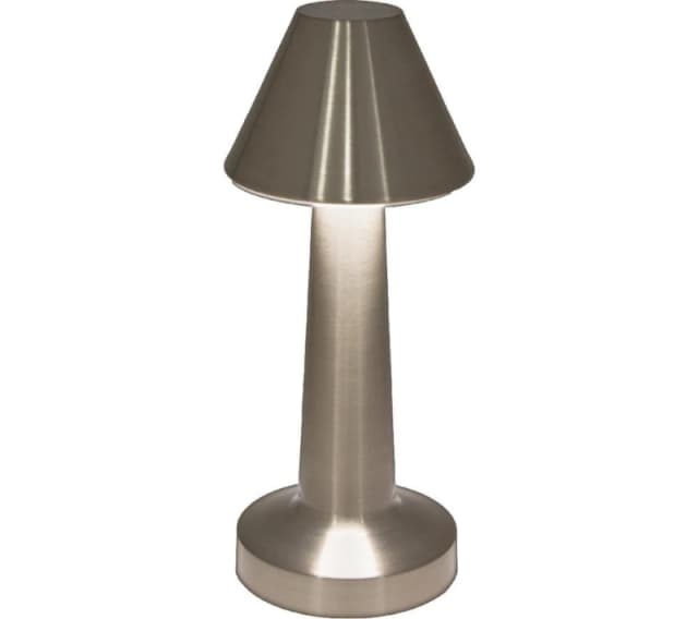 GLOBAL GIZMOS 66369 Rechargeable LED Table Lamp - Brass Effect 5025301663698