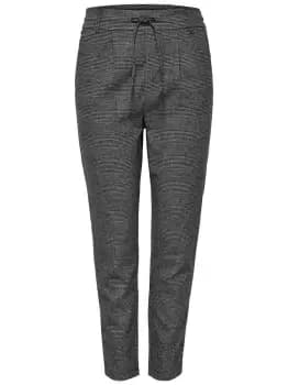 ONLY Poptrash Check Trousers Women Black