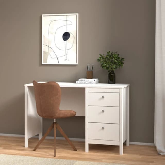 White Desk with Drawers - Barcelona