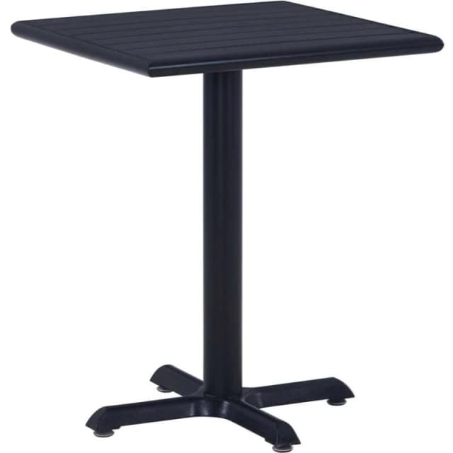 VIDAXL Garden Table Black 60x60x75cm Vidaxl 8719883872209