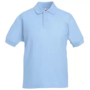 Fruit Of The Loom Childrens/Kids Unisex 65/35 Pique Polo Shirt (5-6) (Sky Blue)