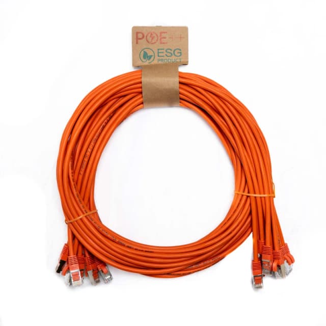 Cablenet Cablenet 0.3m Cat6a RJ45 Orange S/FTP LSOH 26AWG Snagless Booted Patch Lead (PK 10) 65-9003P