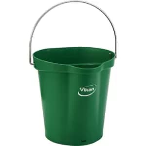 Vikan Bin, suitable for foodstuffs, capacity 6 l, pack of 5, green