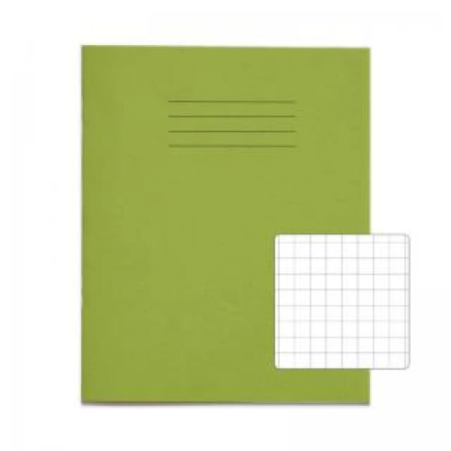 VEX544 - 222 - 0: RHINO 8 x 6.5 Exercise Book 80 Page Light Green S10 (Pack of 100)
