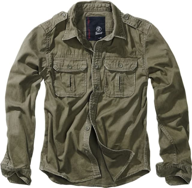Brandit Vintage Shirt Longsleeve olive M Men