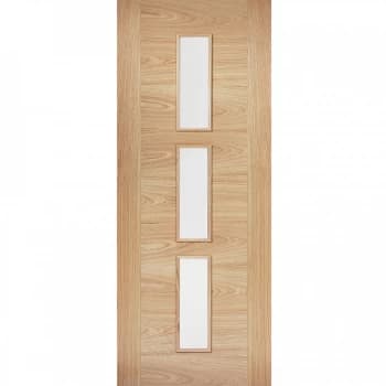 LPD Sofia Fully Finished Oak Glazed Internal Door - 1981mm x 686mm (78 inch x 27 inch)