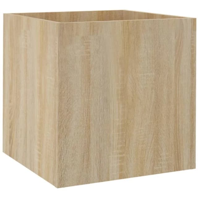 vidaXL Planter Box Sonoma Oak 40x40x40cm Engineered Wood, Brown 808795