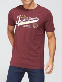 Jack & Jones Logo Melange T-Shirt - Port Royal, Port Royal, Size XL, Men