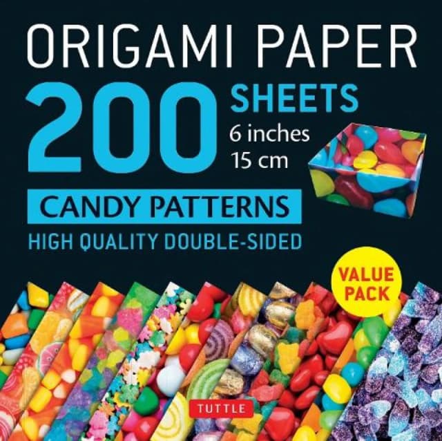Origami Paper 200 sheets Candy Patterns 6 (15 cm). Notebook / blank book. By Tuttle Studio" Books