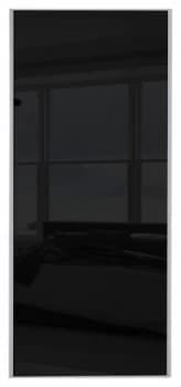 Wickes Sliding Wardrobe Door Silver Framed Single Panel Custom Size 2 901-1200mm Wide