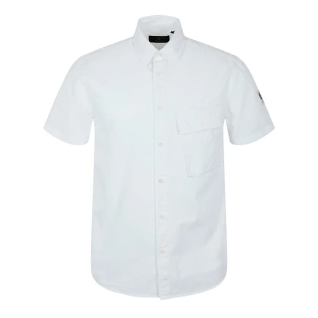 Belstaff Scale Short Sleeve Shirt Mens White male M