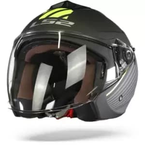 LS2 OF573 Twister II Luna Matt Black Titanium M