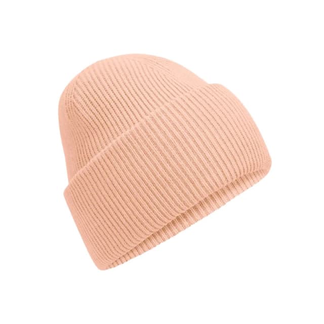 Beechfield Beechfield Men Classic Deep Cuffed Beanie in Peach Peach One Size Male 5063425806850