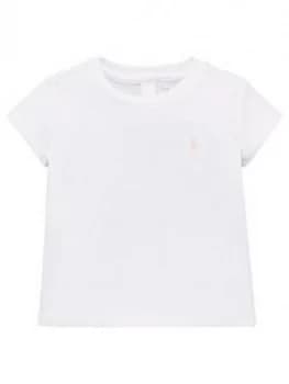 Ralph Lauren Baby Girls Classic Short Sleeve T-Shirt - White