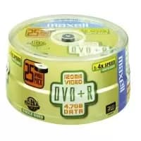 Maxell DVD+R 4.7GB Spindle 25 pack