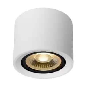Lucide FEDLER - Surface Mounted Ceiling Spotlight - Ø12cm - LED Dim to warm - GU10 - 1x12W 2200K/3000K - White
