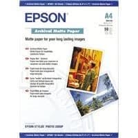 Epson A3 189gm2 Archival Matte Paper White 1 Pack of 50 Sheets