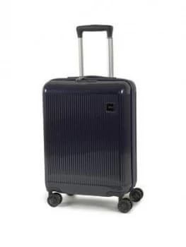 Rock Luggage Windsor Carry-On 8 Wheel Navy Suitcase