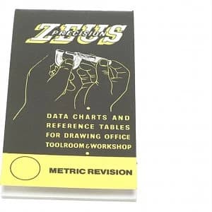 Zeus Precision Data Charts and Reference Tables Book