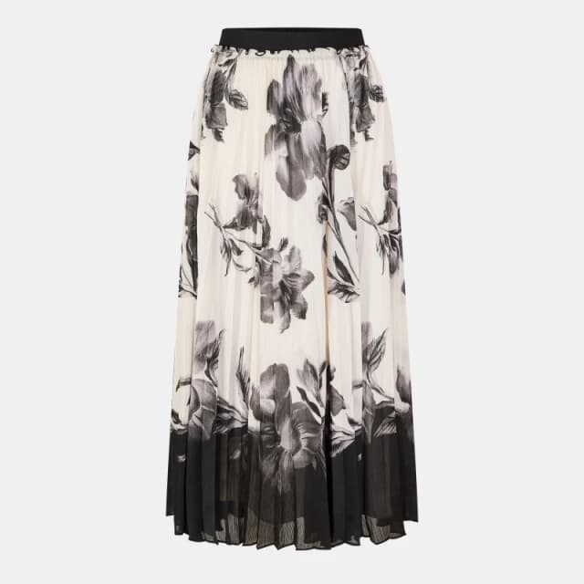 Ted Baker Womens Pleated Midi Skirt Ivory female 8 (XS)