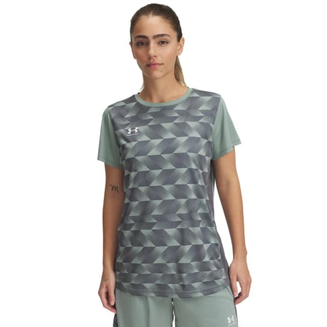Under Armour Challenger Print Performance T-Shirt Womens - Green Green 10