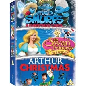 Arthur Christmas / Smurfs Christmas Carol / Swan Princess Christmas DVD