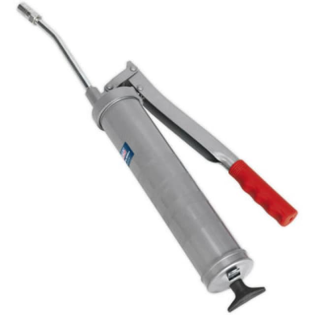 Loops Side Lever Grease Gun - 3-Way Fill - Contoured Pump Handle - Rigid Delivery Tube Multi