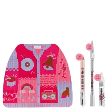 benefit Jingle Brows Eyebrow Pencil, Eyebrow Gel and Highlighting Pencil Gift Set (Various Shades) - 3 Warm Light Brown