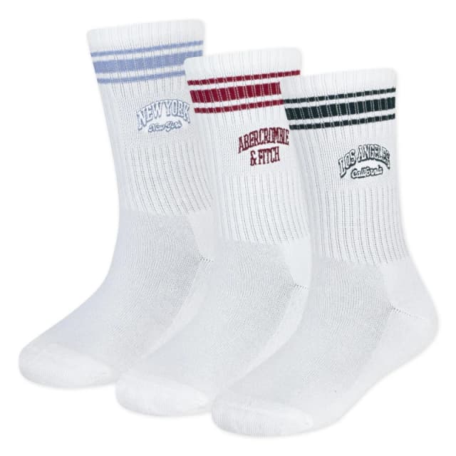 Abercrombie and Fitch Crew Socks Blue BMB unisex 5-7