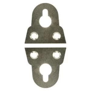 BQ Brass Effect Plastic Mirror Flush Mount L38mm