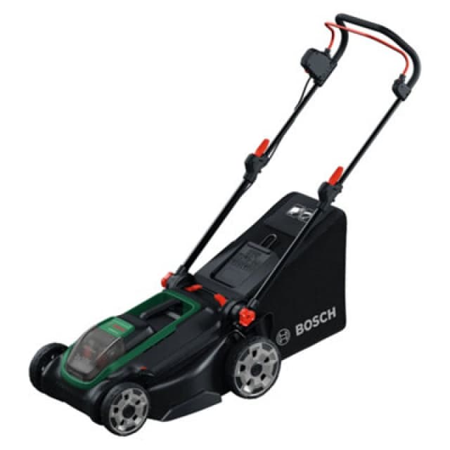 Bosch ROTAK 18V2-43 P4A 36v Cordless Brushless Rotary Lawnmower 430mm 2 x 4ah Li-ion Twin or Dual Battery Charger ROTAK 18V2-43