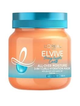 LOreal Paris Elvive Dream Lengths 3-in-1 Curls Hydration Mask For Wavy to Curly Hair - 680ml One Colour, Women
