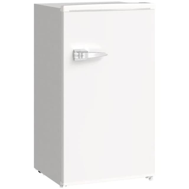 HOMCOM HOMCOM Under Counter Fridge, 85L Retro Freestanding Refrigerator with Chill Box in White White One Size Unisex 5063603677753