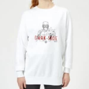 Star Wars The Rise Of Skywalker Kylo Darkside Powers Womens Sweatshirt - White - L