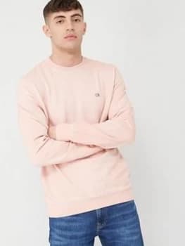 Calvin Klein Jeans Garment Dye Chest Logo Sweatshirt - Nude